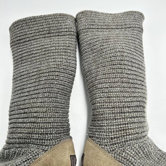 UGG Australia Cardy Classic Knit Tall Sweater Boots Gray Women Size 7 - Picture 5 of 8